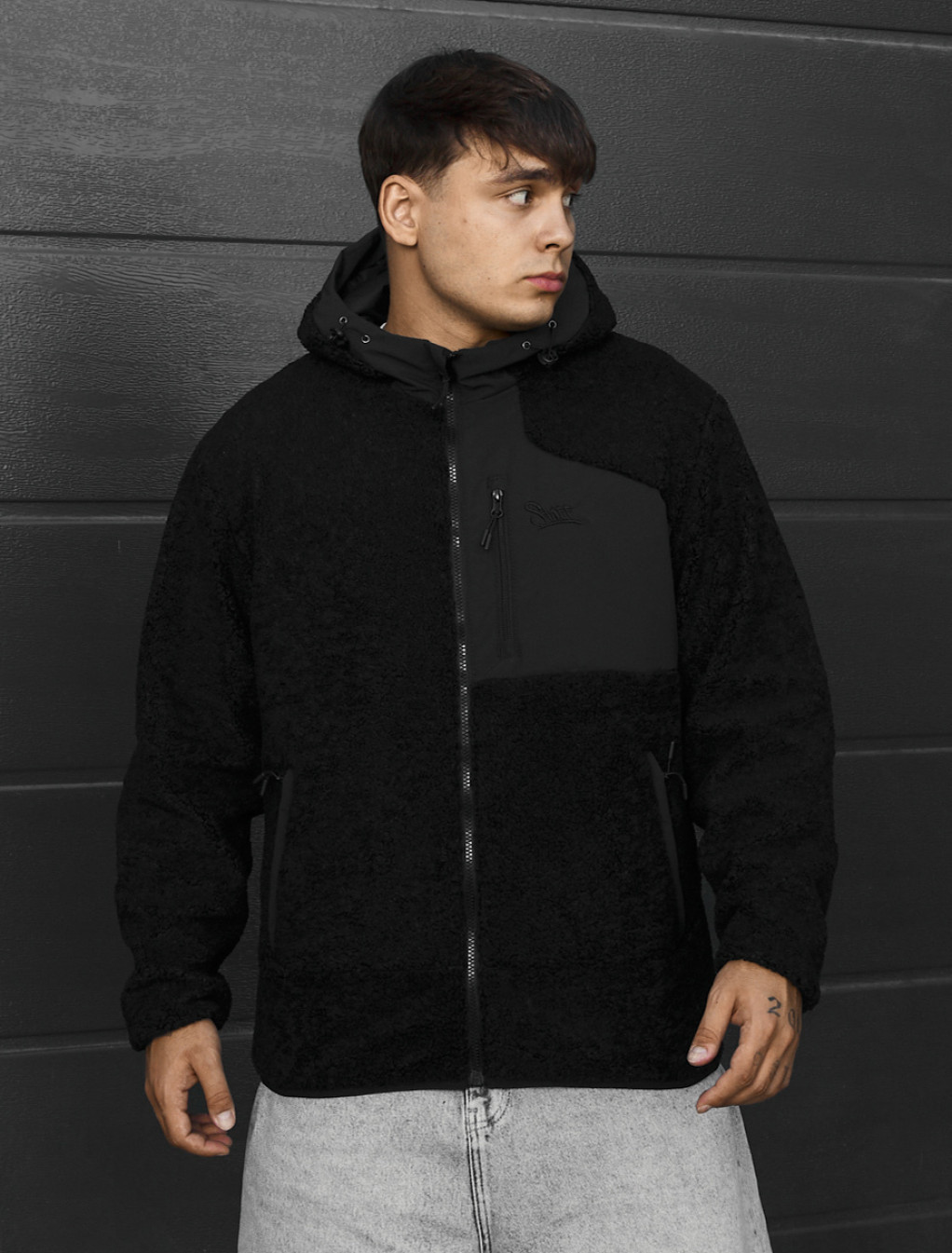 Kurtka futrzana Staff kla logo black
