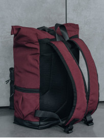 Plecak Staff rolltop 22L black & bordo