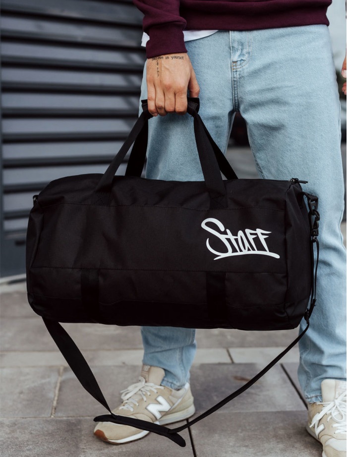 Torba sportowa Staff black logo reflective