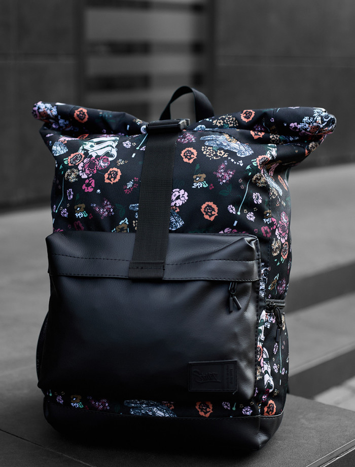 Plecak Staff rolltop 22L star & flowers