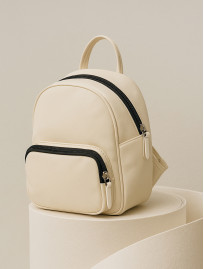 Plecak damski Staff vol leather light beige