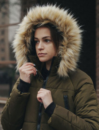 Женская зимняя куртка Staff joy haki