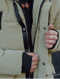 Parka zimowa Staff no light beige long