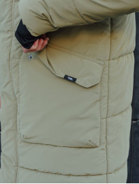 Parka zimowa Staff no light beige long
