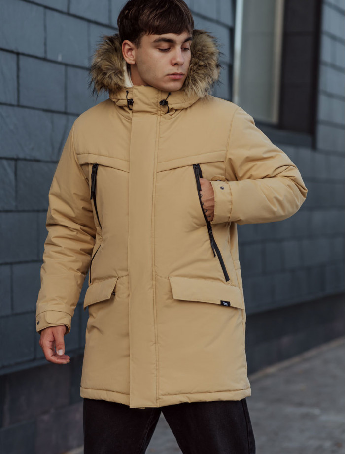 Zimowa parka Staff atrk beige
