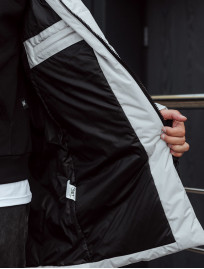 Zimowa parka Staff nim white gray