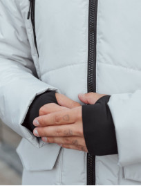 Zimowa parka Staff nim white gray