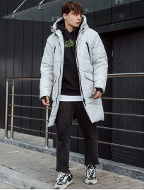 Zimowa parka Staff nim white gray