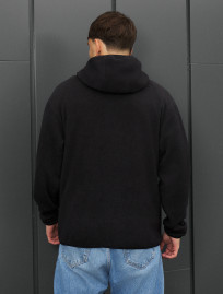 Bluza Staff black zip fleece oversize