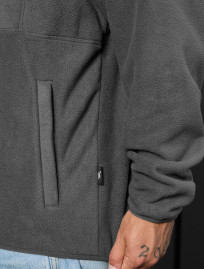 Bluza Staff gray zip fleece oversize