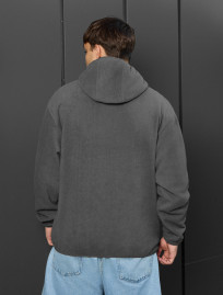 Bluza Staff gray zip fleece oversize