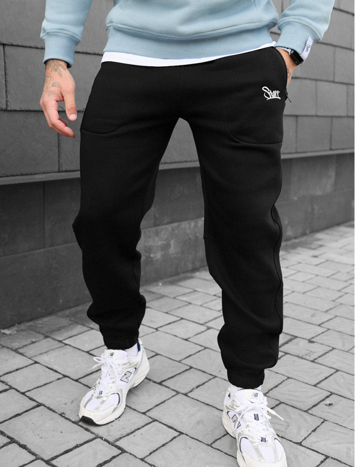 Spodnie dresowe Staff nib black logo fleece