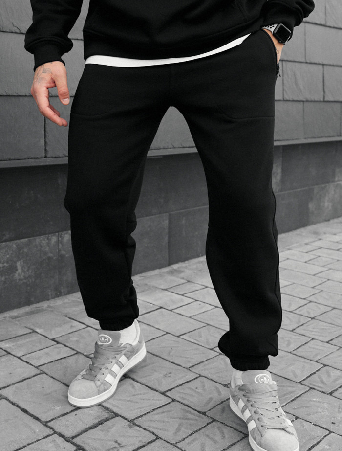 Spodnie sportowe Staff nib black fleece