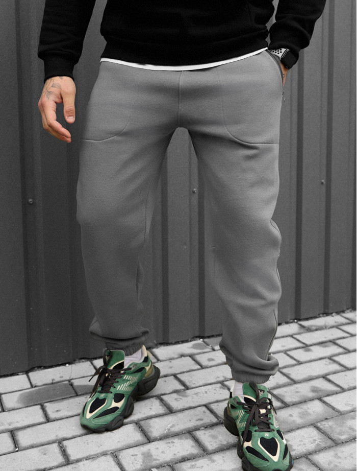 Spodnie Staff nib gray fleece