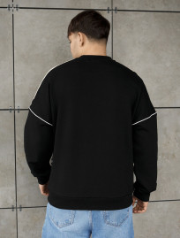 Bluza Staff line black reflective oversize