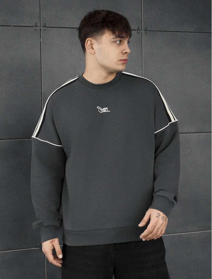 Bluza Staff line dark gray reflective oversize