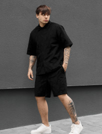 Komplet koszula + spodenki Staff mac black