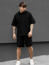 Komplet koszula + spodenki Staff mac black
