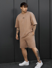 Komplet koszulka + spodenki Staff no brown oversize