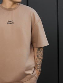 Komplet koszulka + spodenki Staff no brown oversize