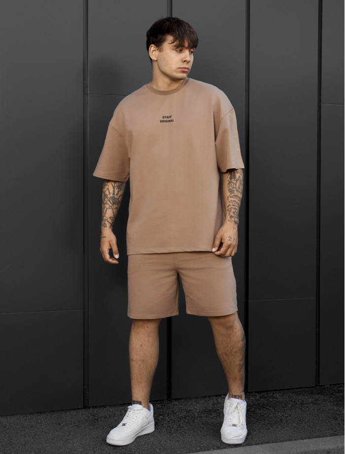 Komplet koszulka + spodenki Staff no brown oversize