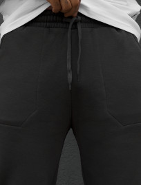 Spodnie dresowe Staff al dark gray fleece