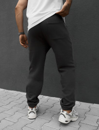 Spodnie dresowe Staff al dark gray fleece