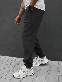 Spodnie dresowe Staff al dark gray fleece