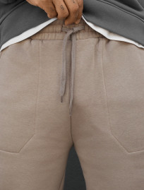Spodnie dresowe Staff al beige fleece