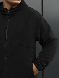 Bluza Staff zip black fleece