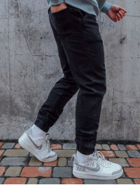 Joggery jeansowe Staff ros dark gray thin