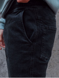 Joggery jeansowe Staff ros dark gray thin