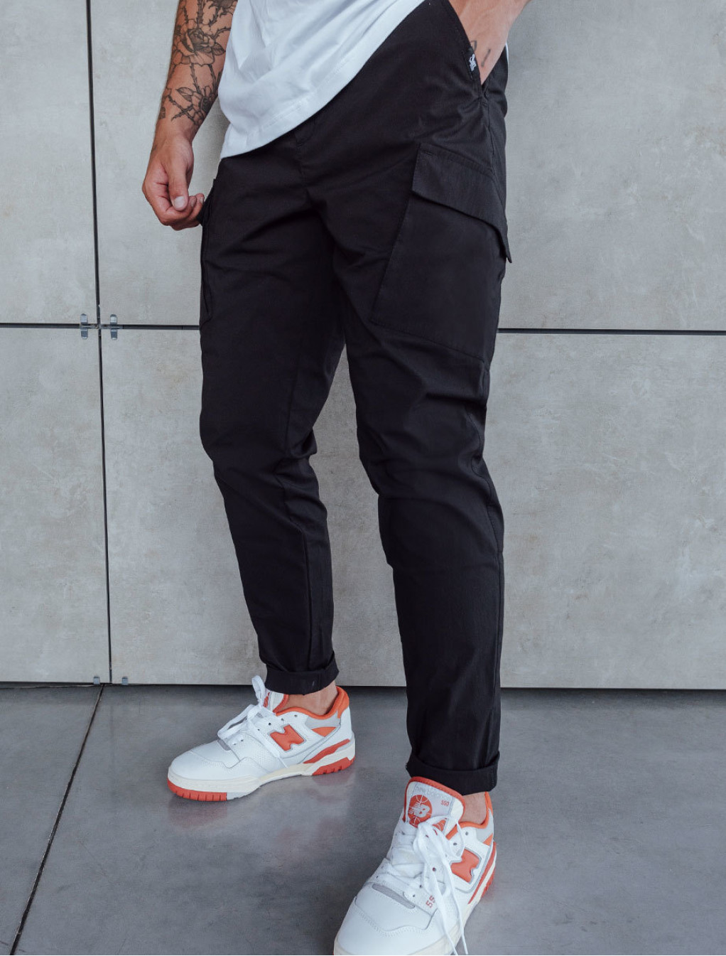 Spodnie Staff cargo fa black