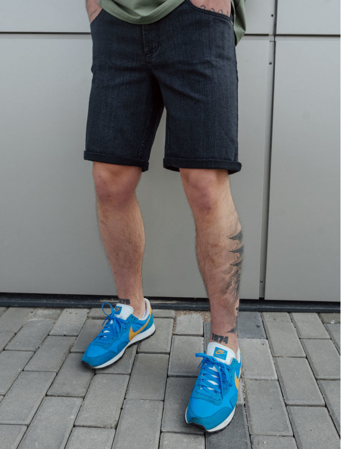 Jeansove spodenki Staff haw black2 regular