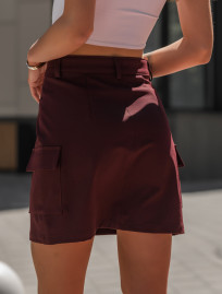 Spódnica Staff mini bordo