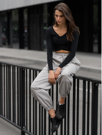 Damskie dresy sportowe Staff ti light gray