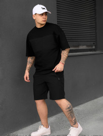 Komplet koszulka + spodenki Staff patt black oversize