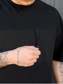 Letni komplet: koszulka + szorty Staff patt black oversize