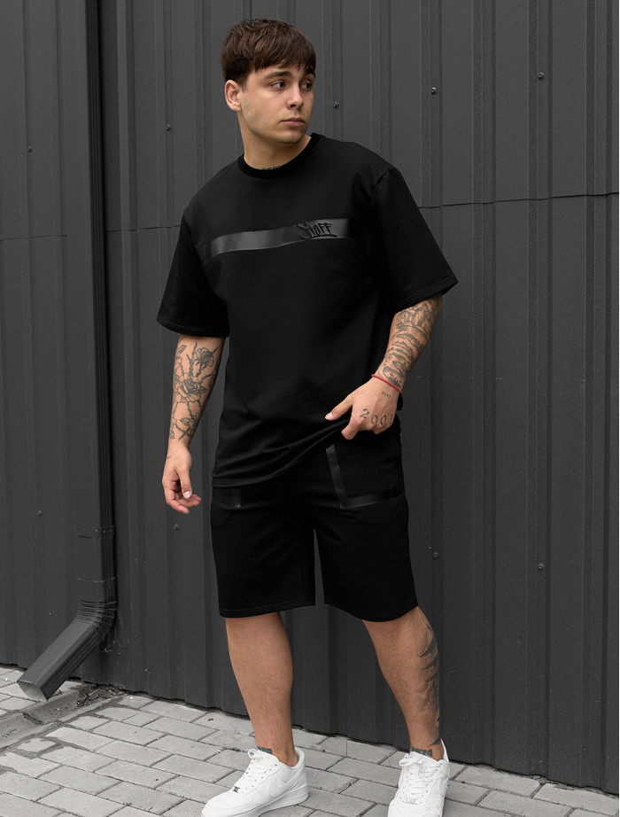 Komplet koszulka + spodenki Staff ra black