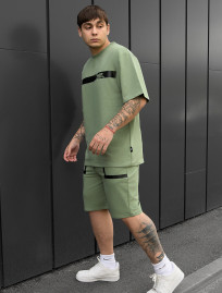 Komplet koszulka + spodenki Staff ra khaki