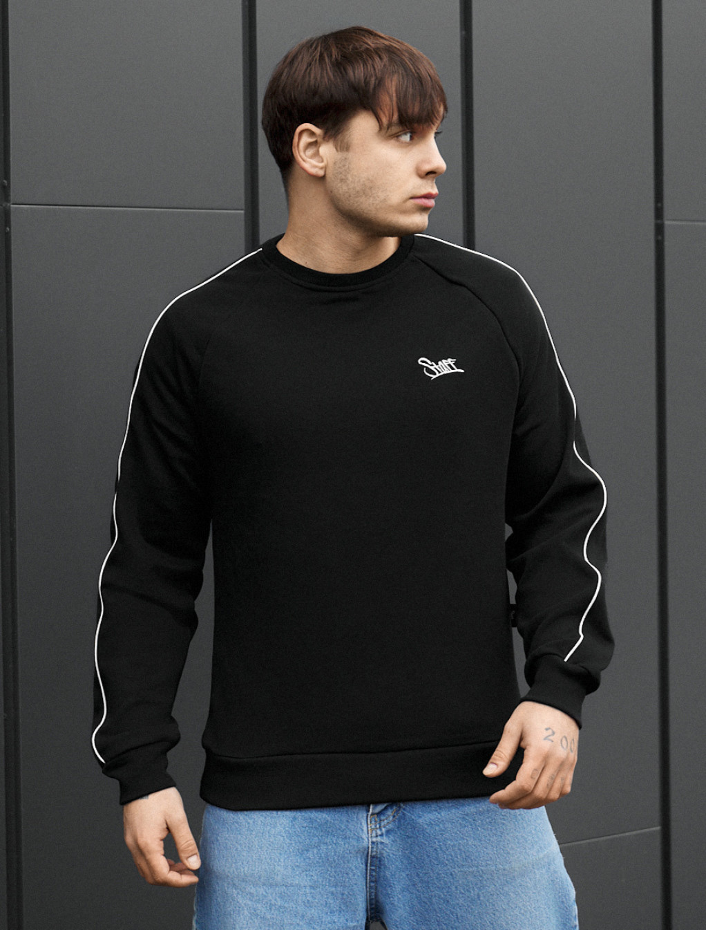 Bluza Staff kant reflective logo black