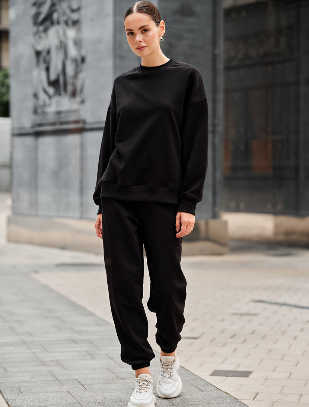 Damski dres sportowy Staff ac black oversize