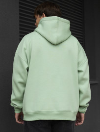 Bluza z kapturem Staff light mint oversize fleece