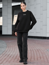 Bluza damska Staff black logo oversize fleece