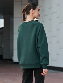 Bluza damska Staff green logo oversize fleece