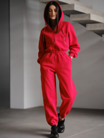  Kombinezon damski Staff ср red oversize fleece
