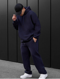 Dres Staff blr navy oversize fleece