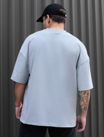 Koszulka Staff light gray basic oversize