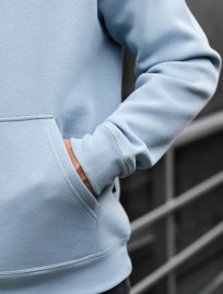 Bluza z kapturem Staff light blue fleece