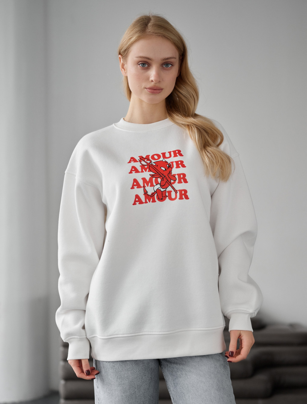 Bluza damska Staff fa amour oversize fleece